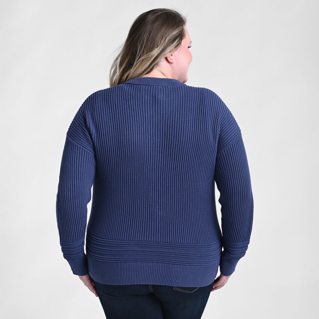 Zip Front Long Sleeve Sweater