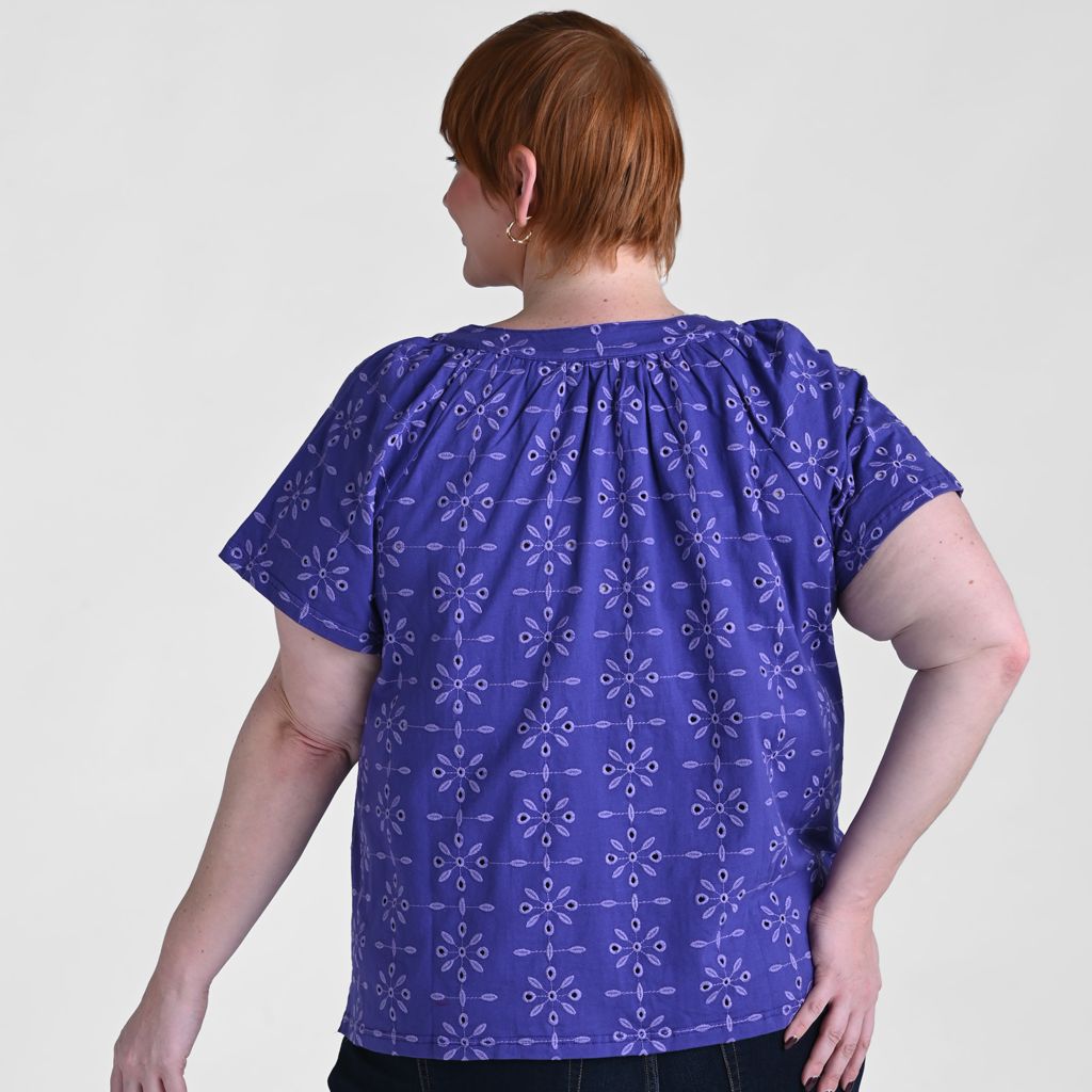 Purple Wisteria Back Detail Women