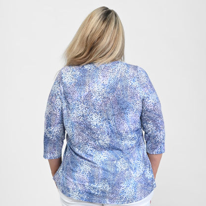 Blue Hydrangea Back Detail Women