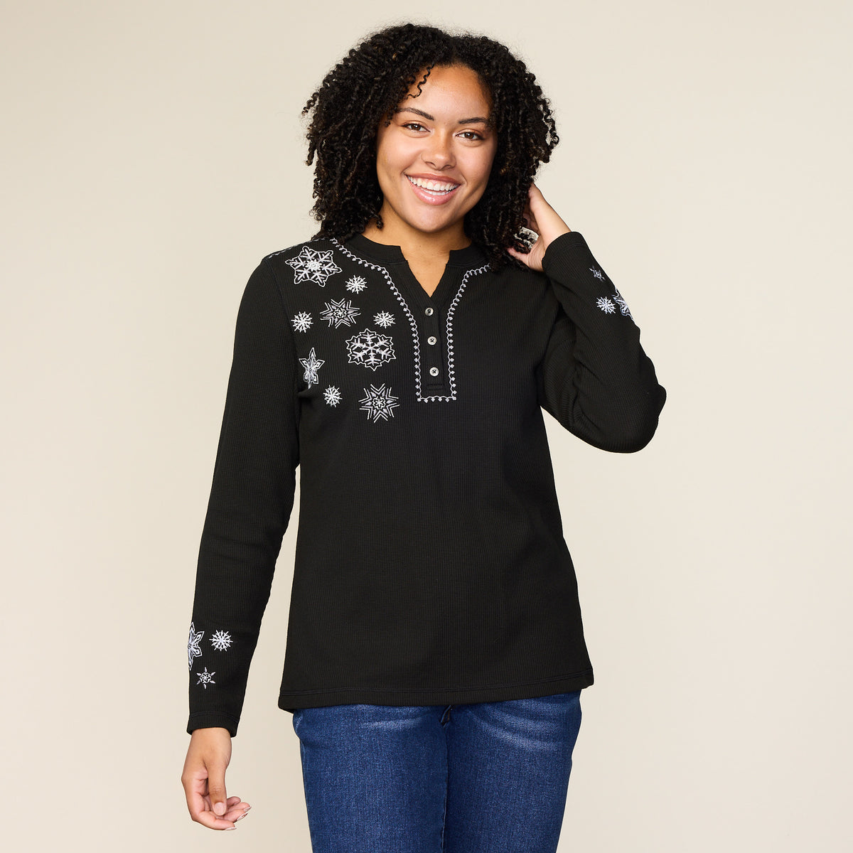 Black Front Detail Missy