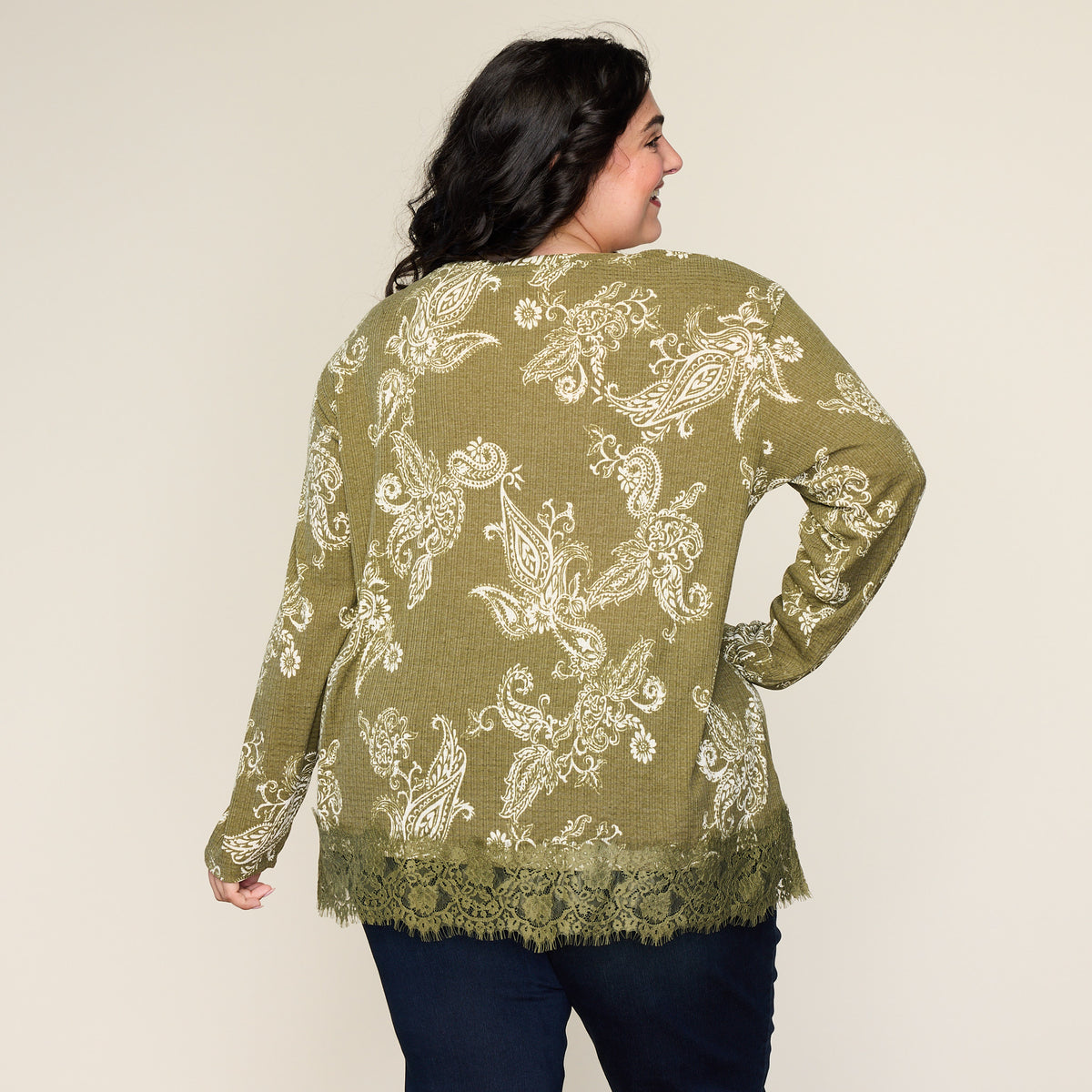 Green Moss Back Detail Women