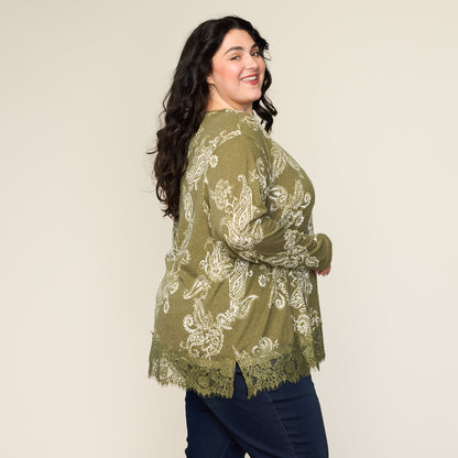 Green Moss Side Detail Women