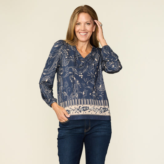 Navy Blazer Front Detail Missy