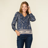 Navy Blazer Front Detail Missy