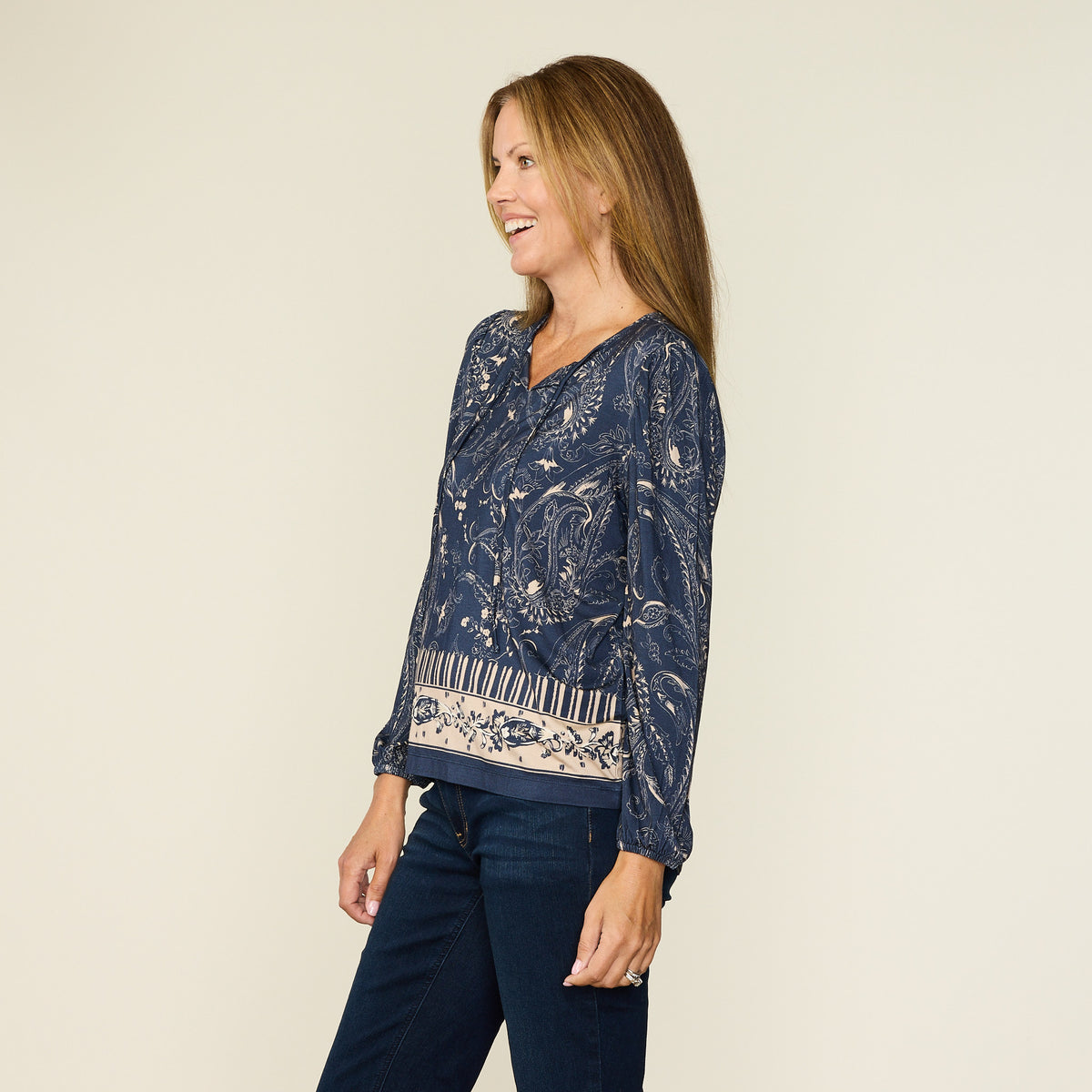Navy Blazer Side Detail Missy