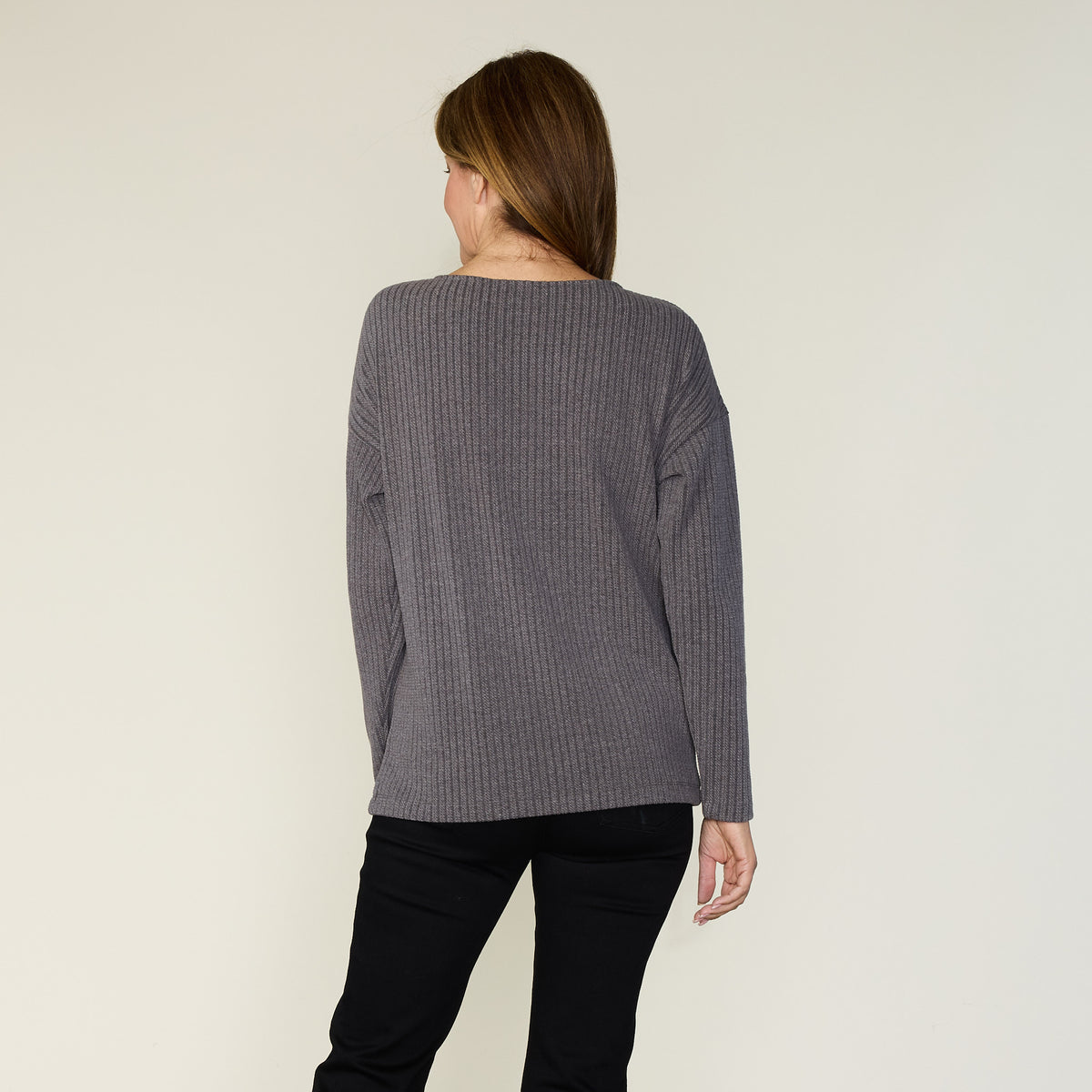Heather Grey Back Detail Missy