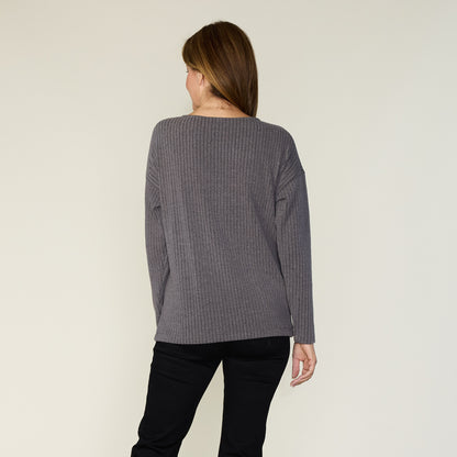 Heather Grey Back Detail Missy