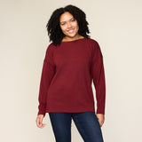 Burgundy Front Detail Missy