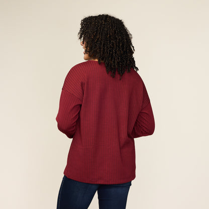 Burgundy Back Detail Missy