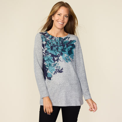 Heather Grey Front Detail Missy