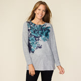 Heather Grey Front Detail Missy