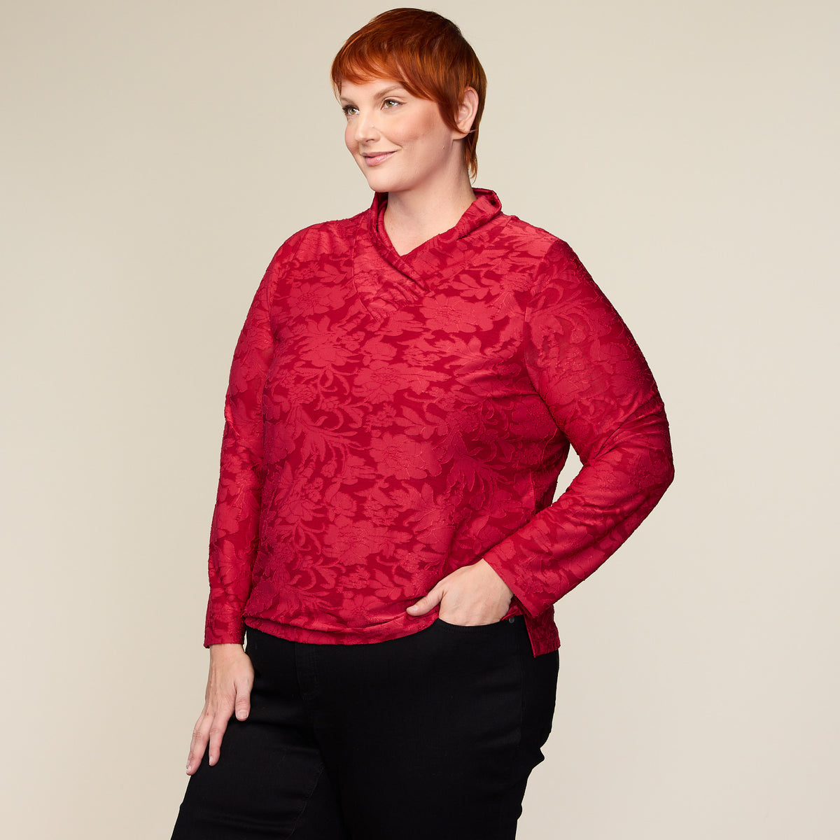 Red Side Detail Women