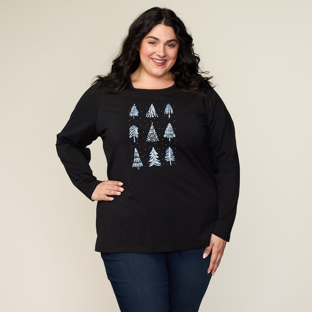 Black Front Detail Women
