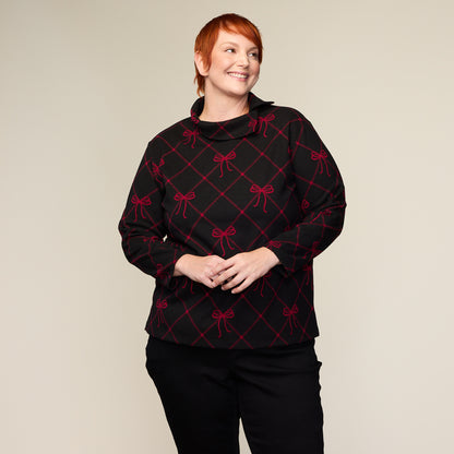 Black Front Detail Women