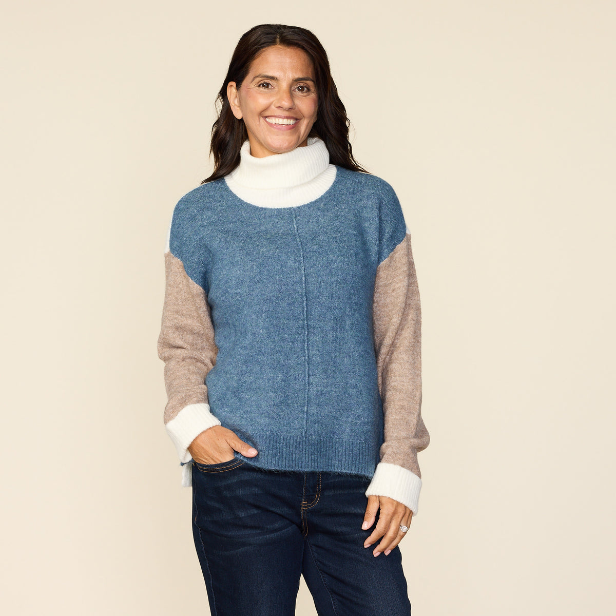 Valor Blue Front Detail Missy