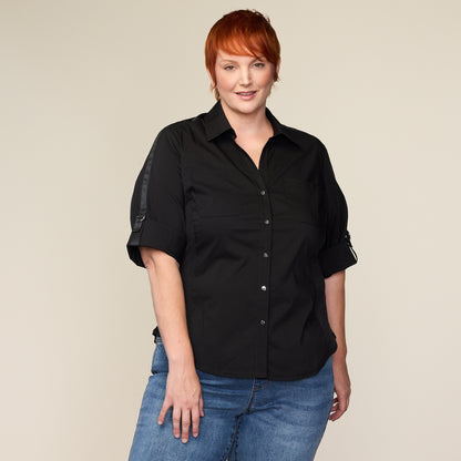Black Front Detail Women