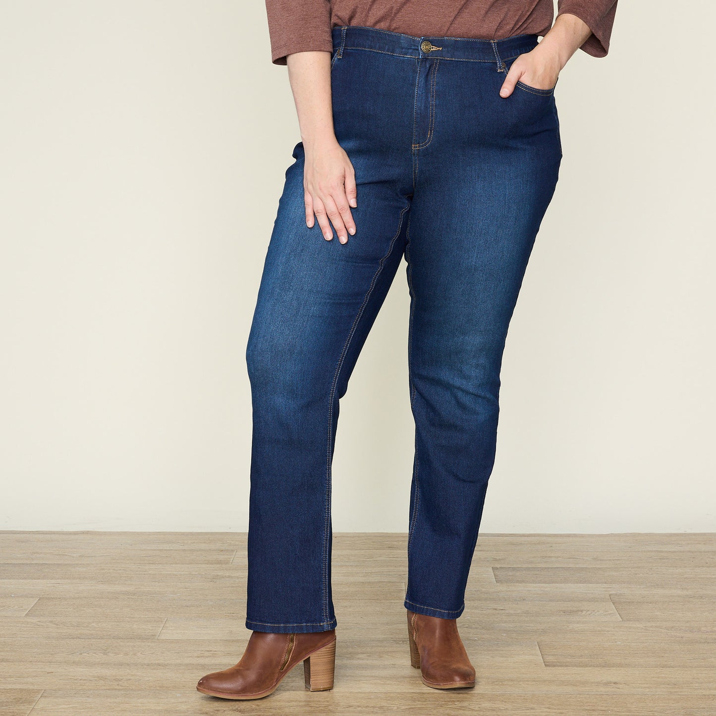Dark Stonewash Front Detail Women