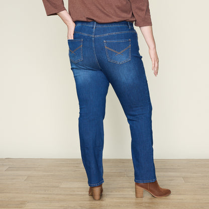 Med Stonewash Back Detail Women