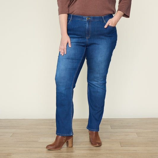 Med Stonewash Front Detail Women