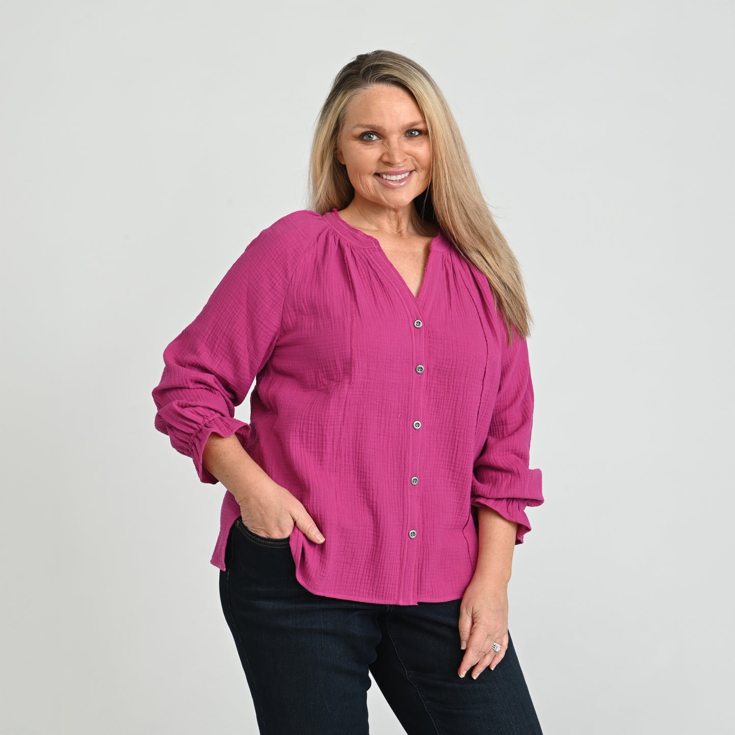Festival Fuschsia Front Detail Women