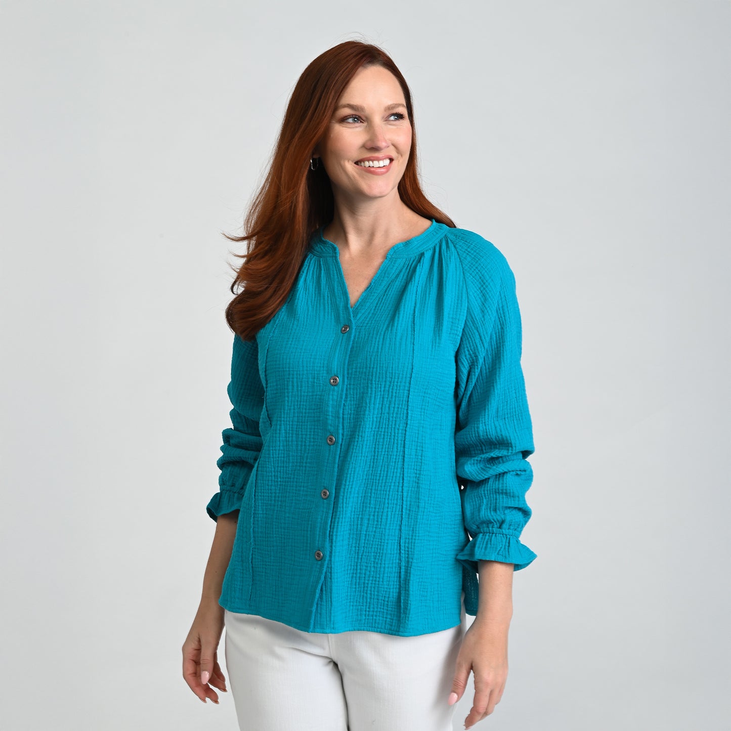 Paradise Blue Front Detail Missy