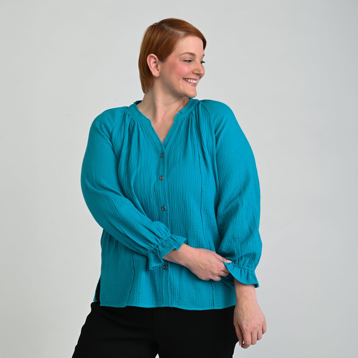 Paradise Blue Front Detail Women