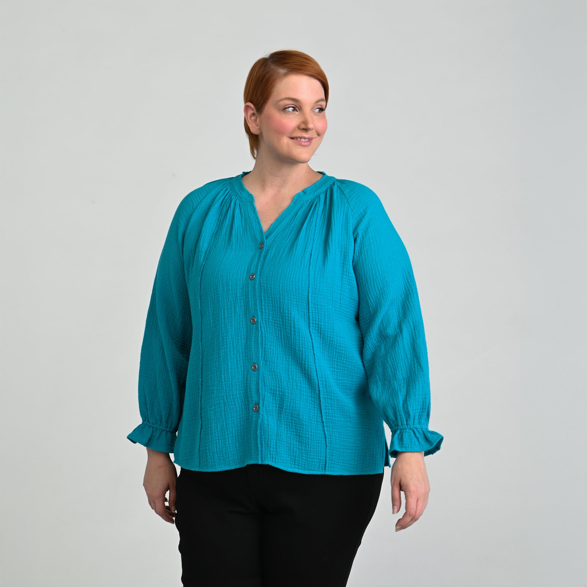 Paradise Blue Front Detail Women