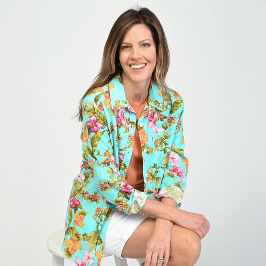 Blue Multi Front Detail Missy