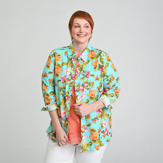 Blue Multi Front Detail Women