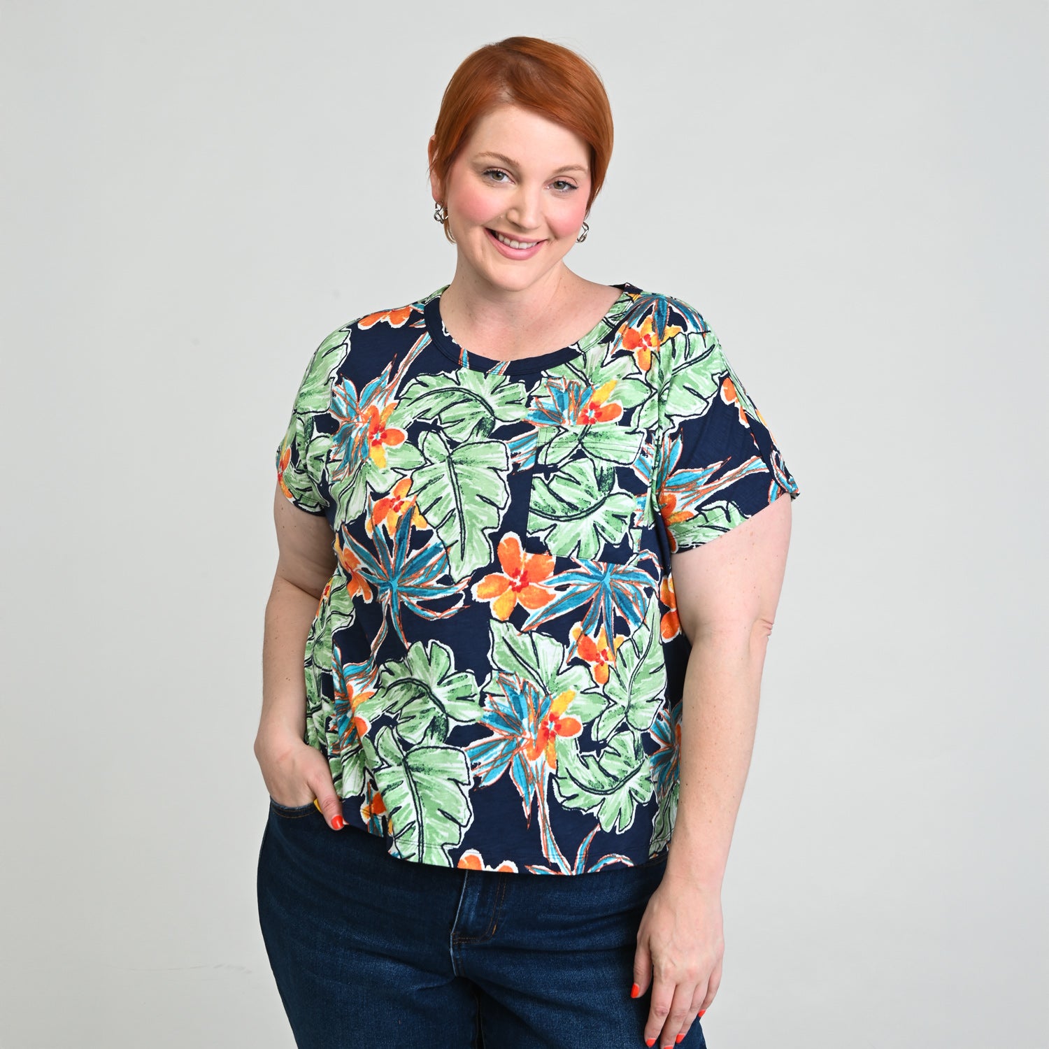 Navy Blazer Front Detail Women