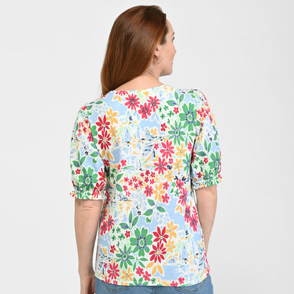 Chambray Blue Back Detail Missy