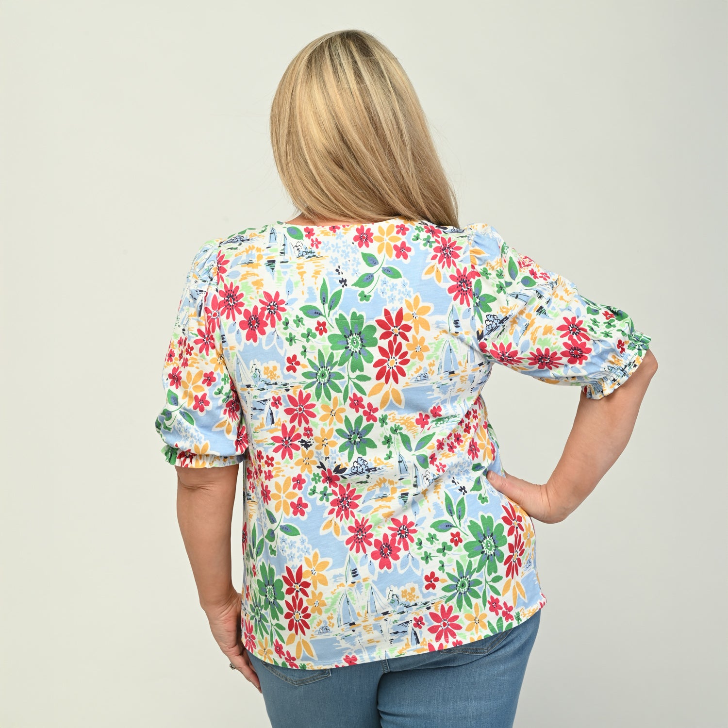 Chambray Blue Back Detail Women