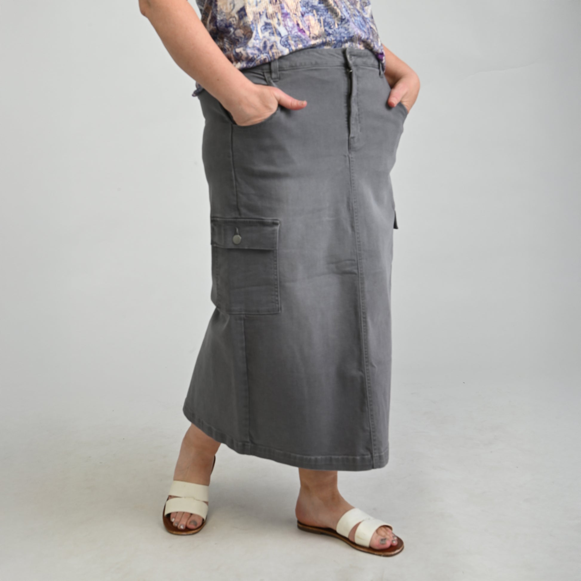 Grey Wash Side Detail Women