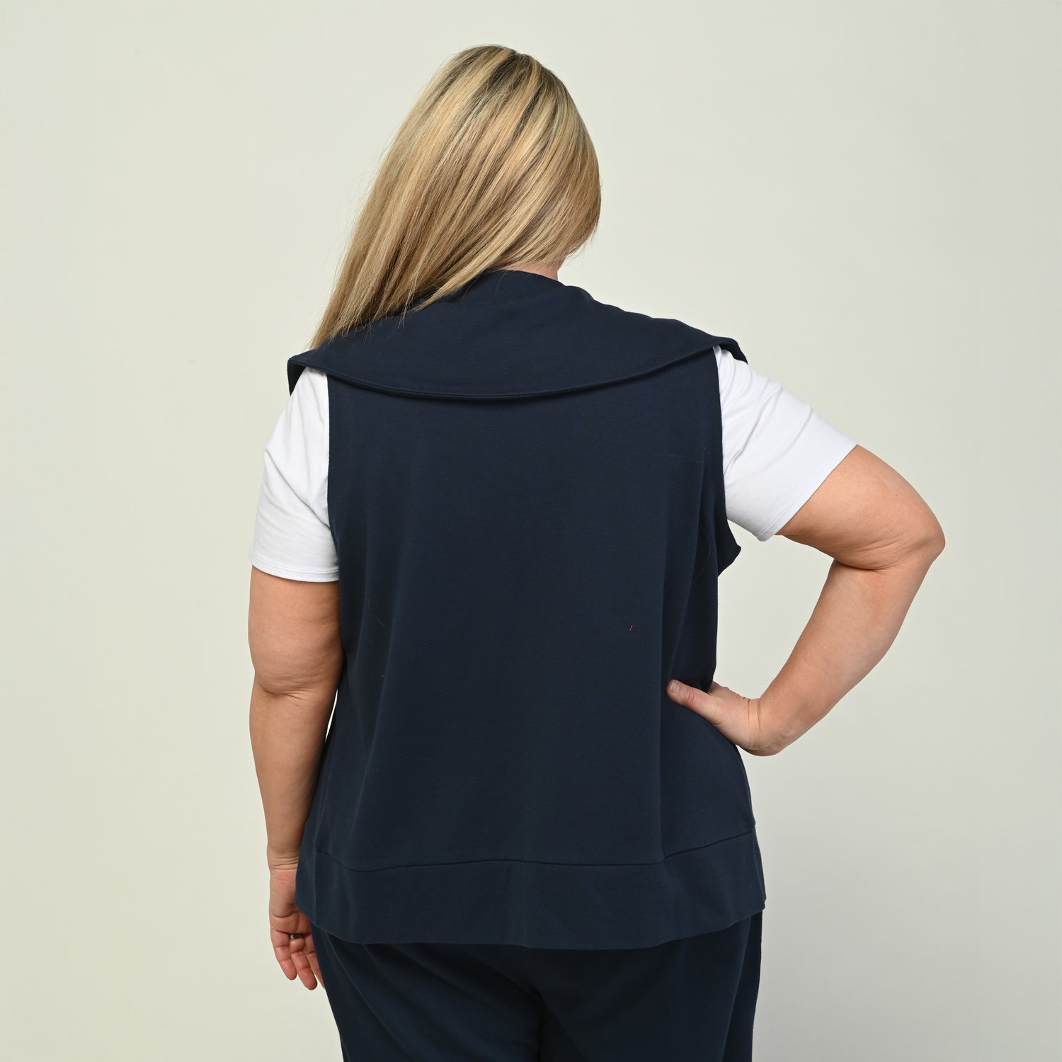 Navy Blazer Back Detail Women