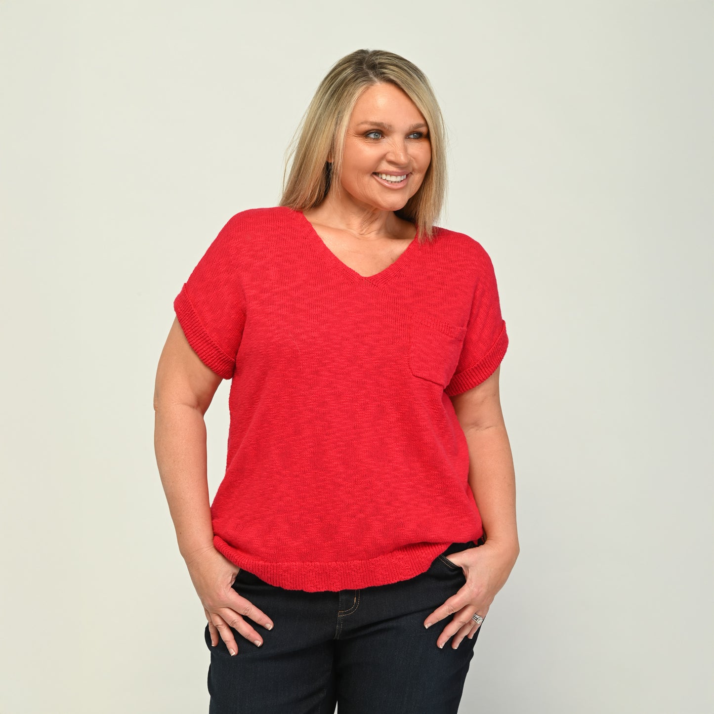Red Geranium Front Detail Women