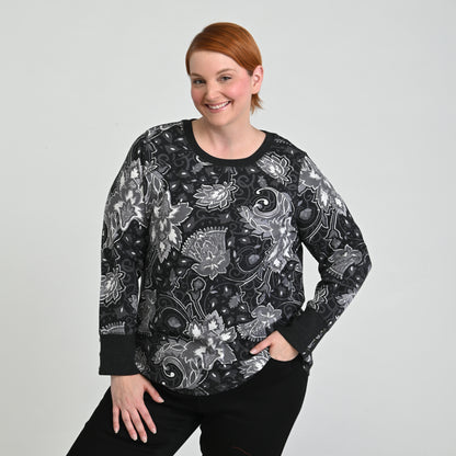 Black White Front Detail Women