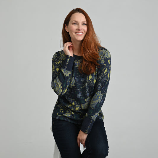Blue Green Multi Front Detail Missy