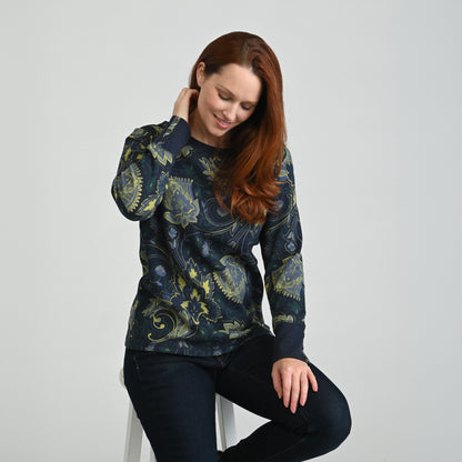 Blue Green Multi Front Detail Missy
