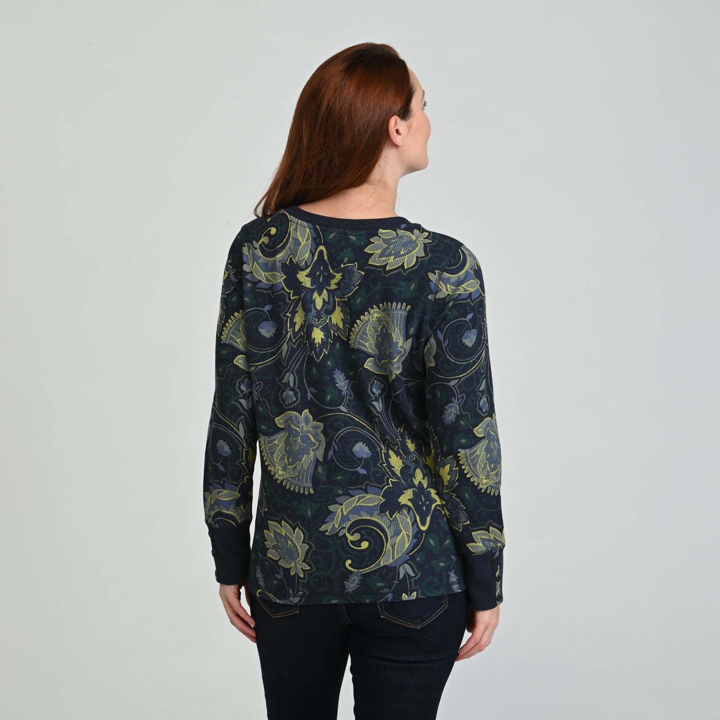 Blue Green Multi Back Detail Missy