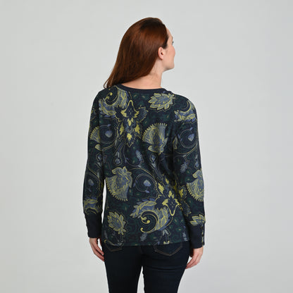 Blue Green Multi Back Detail Missy