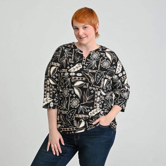 Black Front Detail Women