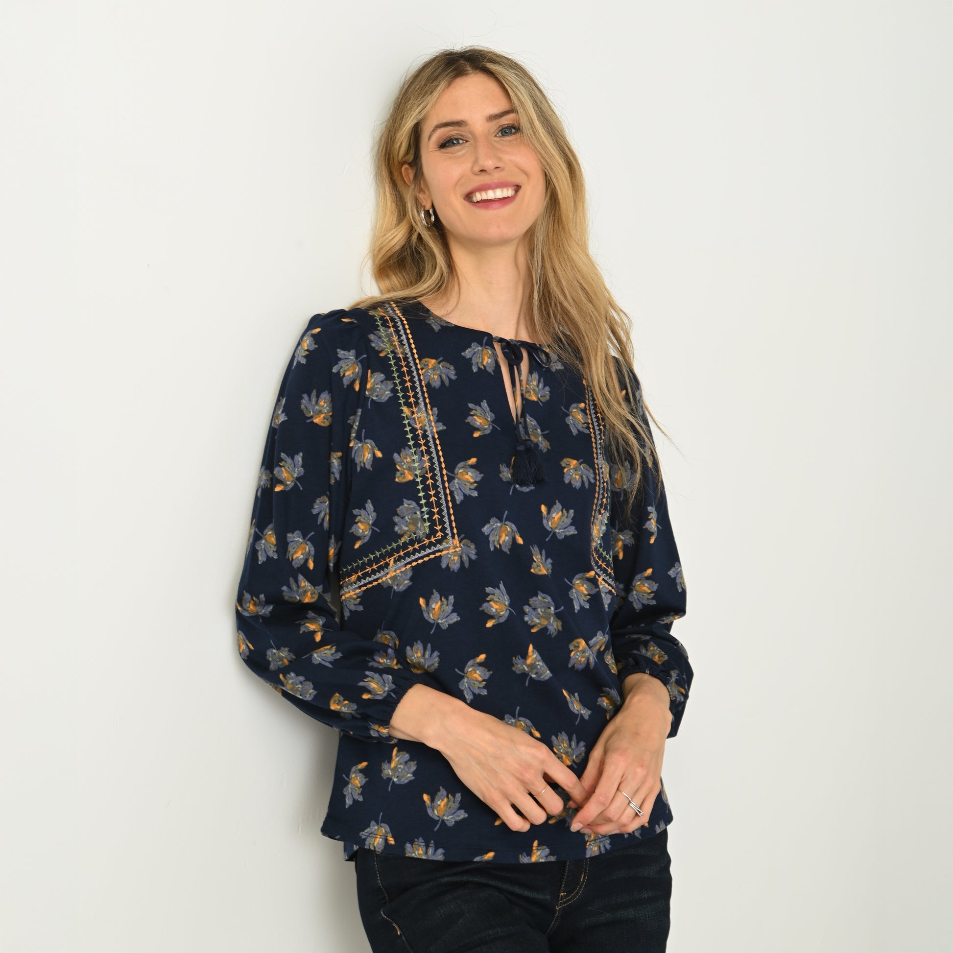 Navy Blazer Front Detail Missy