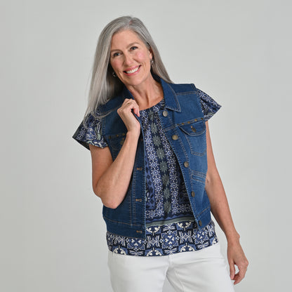 Medium Wash Front Detail Missy