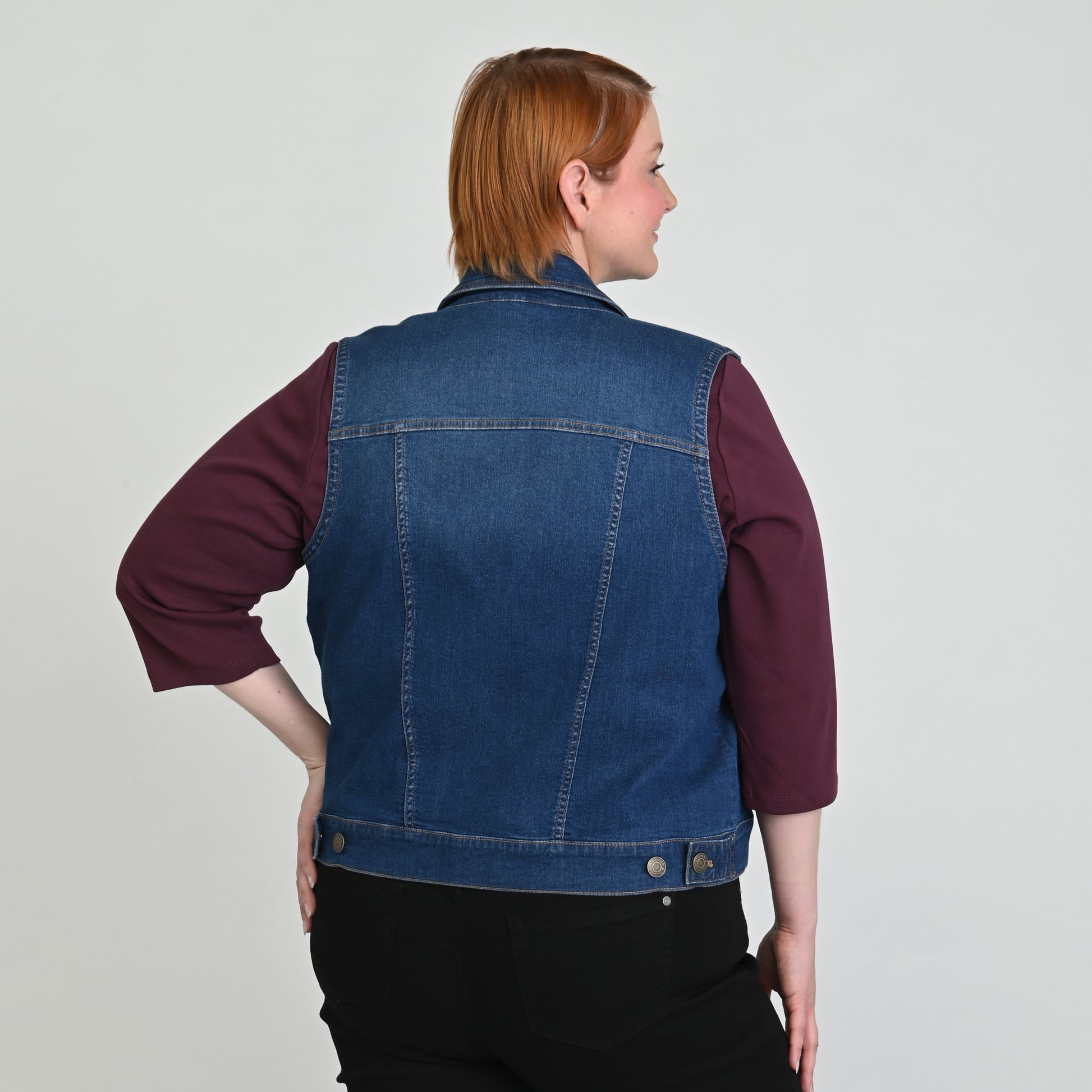 Medium Wash Back Detail Women