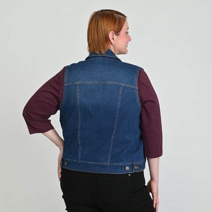 Medium Wash Back Detail Women