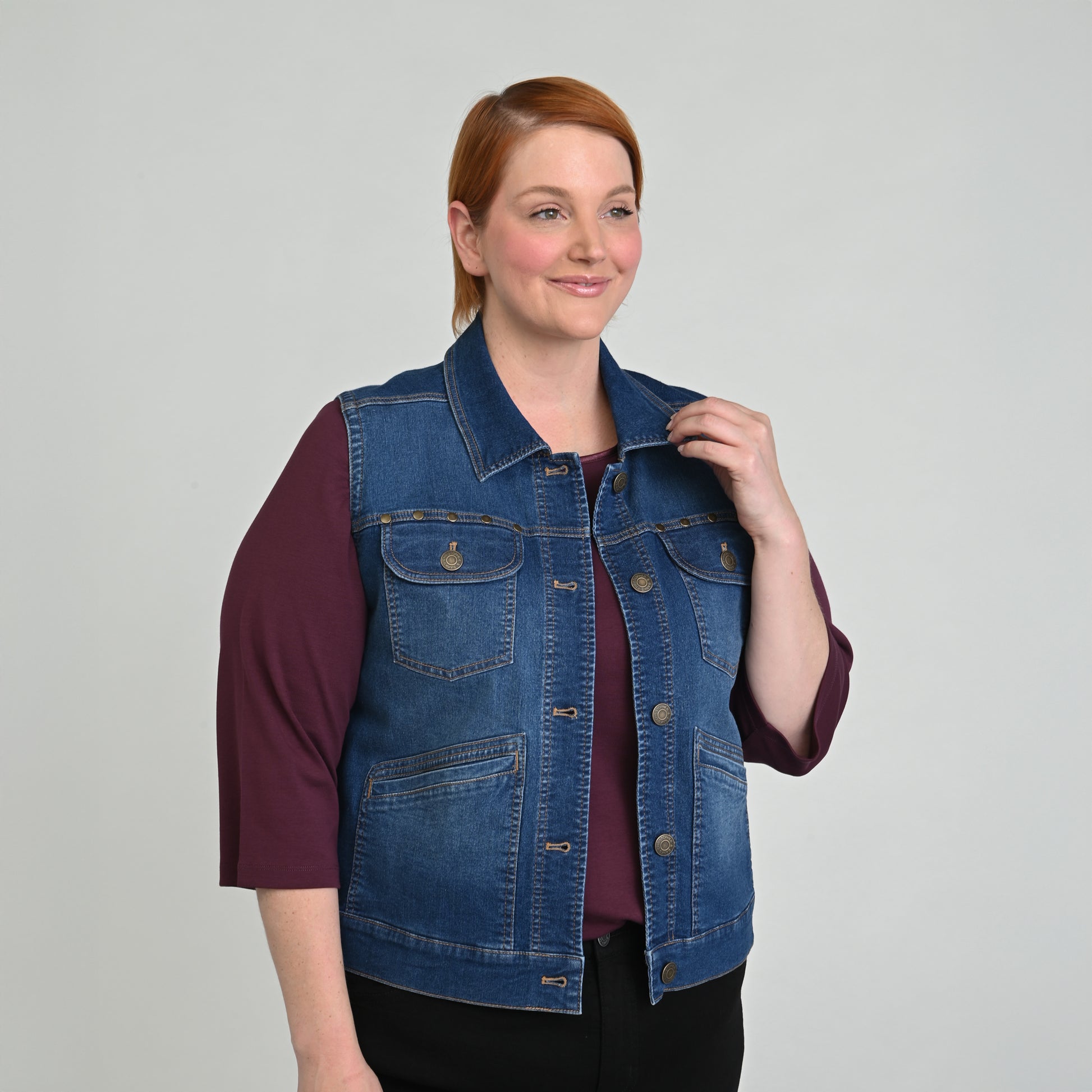 Medium Wash Side Detail Women