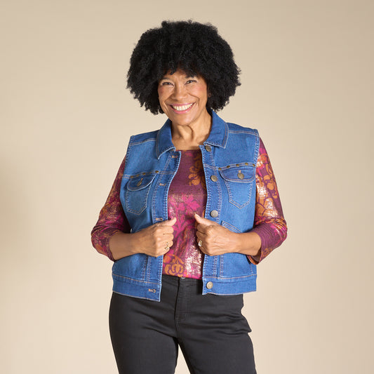 Medium Wash Front Detail Missy