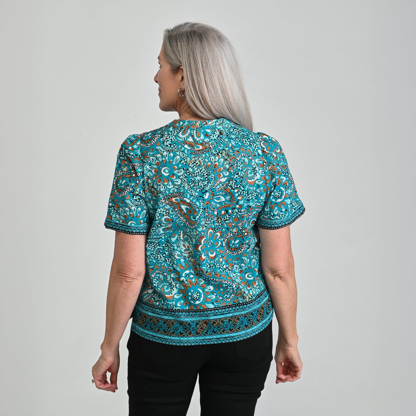 Blue Multi Back Detail Missy