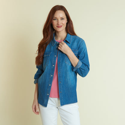 Medium Wash Front Detail Missy