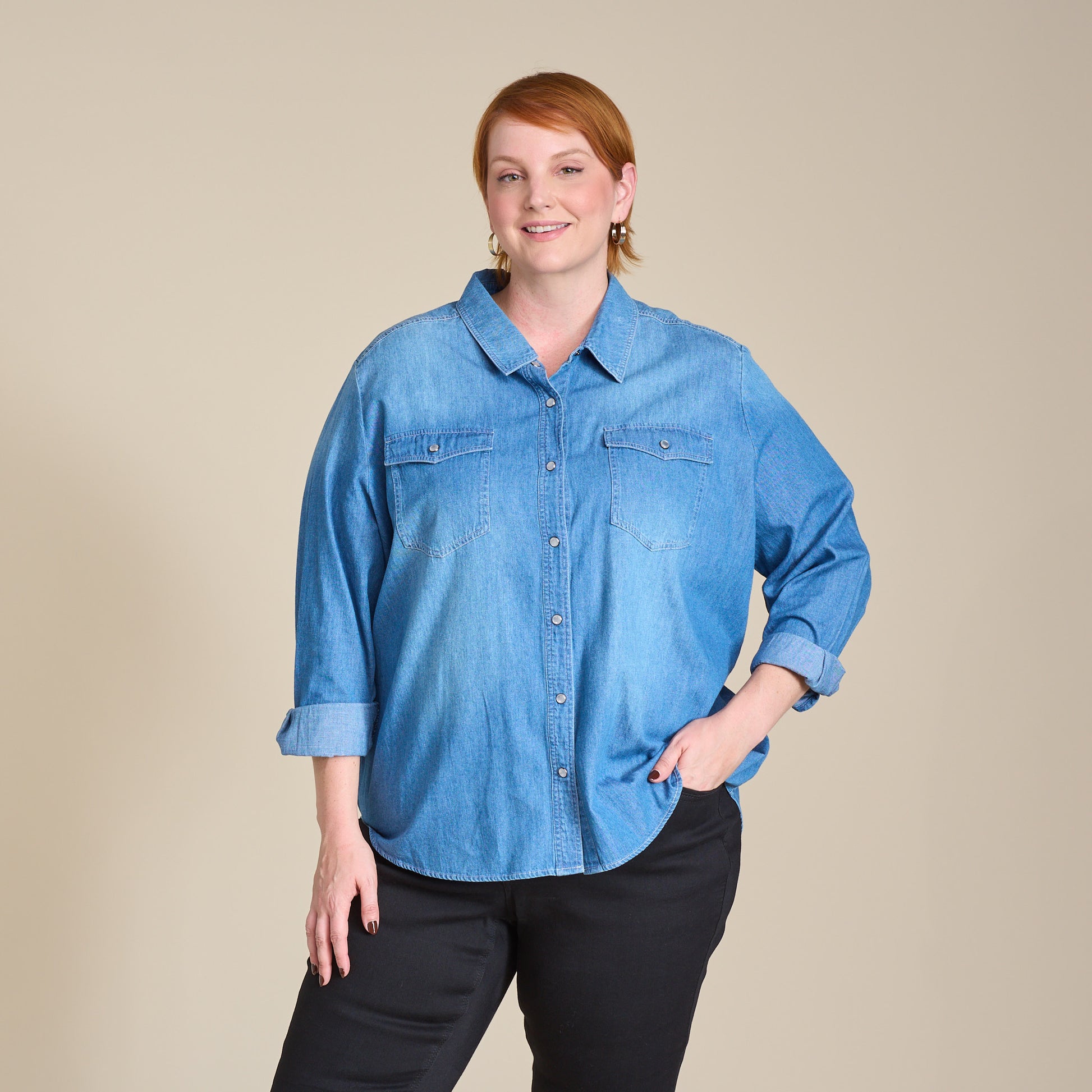 Lightwash Front Detail Women